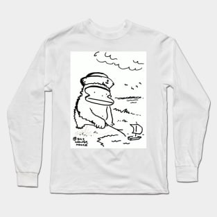 Ape Plays with Toy Boat Long Sleeve T-Shirt